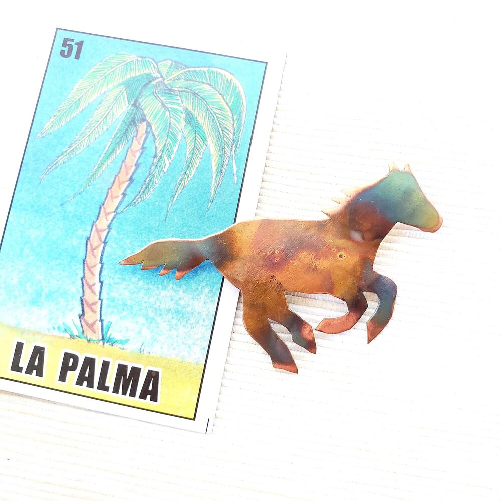 Copper Horse Pin